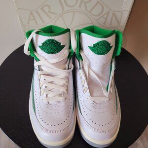 COPY - Size M 7.5/W 9 Air Jordan 2 Retro Lucky Green